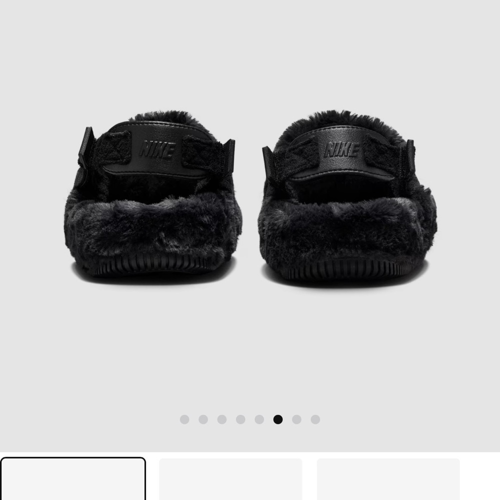 Black Nike slides size 9 never been worn